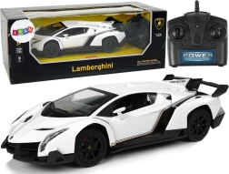 Športové auto R/C 1:24 Lamborghini Veneno White 2.4 G Svetlá