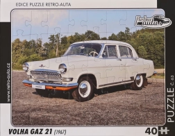 RETRO-AUTA puzzle Volga GAZ 21 (1967) 40 dielikov