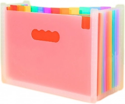 Organizér na dokumenty s farebnými záložkami a vreckami formátu A4