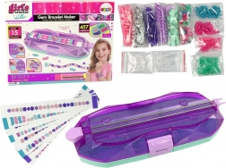 Sada na výrobu náramkov farebné korálky Kreator