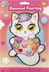 Kreatívna súprava diamantového maľovania Mačička XL
