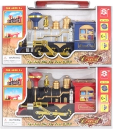 Dymiaca plastová lokomotíva na batérie