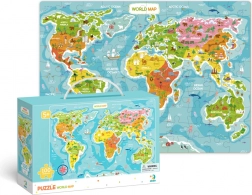 DODO puzzle mapa sveta 100 dielikov