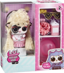 L.O.L. Surprise! Hair Hair Hair Pets séria 2 – miláčik s pravými vláskami