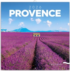 Poznámkový kalendár Provence 2026