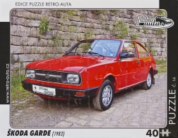 Puzzle RETRO-AUTA Škoda Garde 40 dielikov
