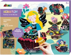 Vyškrabávacie pohyblivé víly na záhrade