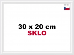 Plastový rám 30x20 cm biely