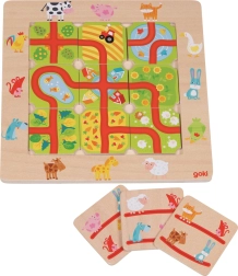 Goki stolová hra Nájdite cestu na farmu
