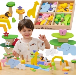 Viga drevená sada tropické príbehy, 55 dielov