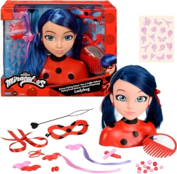Stylingová hlava MIRACULOUS LADYBUG Marinette Deluxe s doplnkami