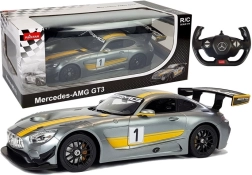 R/C auto Mercedes-AMG GT3 Rastar 1:14 sivé na diaľkové ovládanie