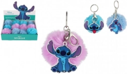 Prívesok na kľúče Stitch s bambuľou
