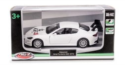 Kovový model MASERATI GranTurismo MC GT4 1:43 s otváracími dverami a pull-back