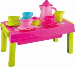 Androni kávová súprava so skladacím stolíkom 2 v 1 – 17 dielov