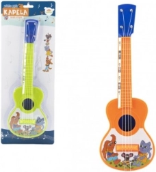 Plastové ukulele so zvieratkami 40 cm s trsátkom