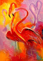 Puzzle Plameniaky 1000 dielikov