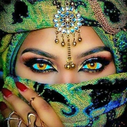 Diamantové maľovanie 7D Ohromujúci pohľad 30x40 cm