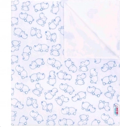 Nepremokavá flanelová podložka NEW BABY hroch