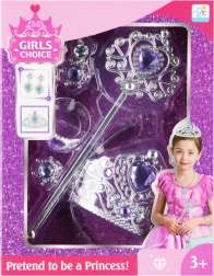 Princeznovská sada s fialovými doplnkami na prezliekanie