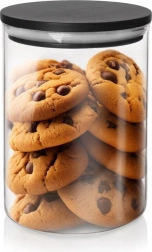 Sklenená dóza na sypké potraviny s viečkom a tesnením 600 ml