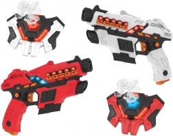 Sada laserových zbraní + štíty s funkciou dymu