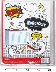 Transparentný zakladajúci obal A4 s farebným závesom