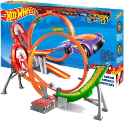 Hot Wheels Power Shift Raceway – pretekárska dráha so slučkou a 5 autami