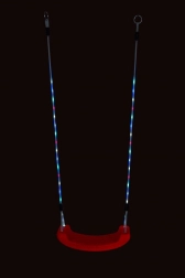 2Kids Toys detská plastová svietiaca hojdačka – červená