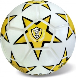Lopta Soccer Club žltá 23 cm gumená