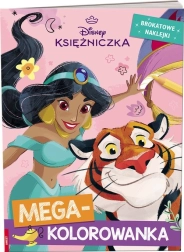 Disney princezné megakolorovanka s trblietavými samolepkami