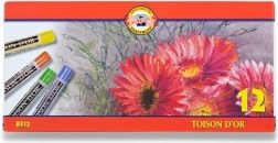 Prachové umelecké kriedy 12 farieb KOH‑I‑NOOR