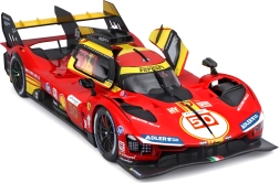 Kovový model bburago 1:18 ferrari 499p č. 50 – víťaz 24h le mans 2024