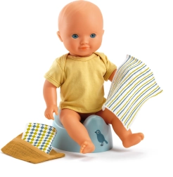 Nočník pre bábiky DJECO Potty & Wipes
