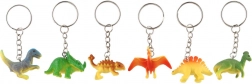 Kľúčenka dinosaurus plast 7 cm – mix druhov