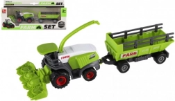 Kombajn s prívesom – plastový model 22 cm na voľný chod