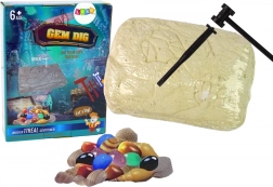 Archeologická sada kryštálov z drahokamovej bane