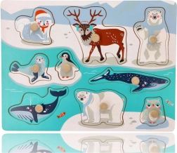 Skladačka s úchytmi arktických zvierat