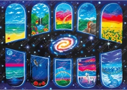 Puzzle magnólia Okná do duše 1000 dielikov