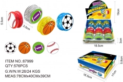 Jo-jo športová loptička so svetelnými efektmi 5,5 cm