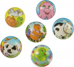 Penová skákacia loptička Zvieratká 6 cm