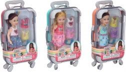 Bábika v kufríku 20 cm