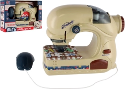 Detský šijací stroj so svetlom na batérie 20 cm