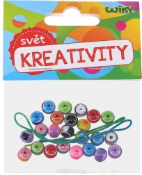 Farebné koráliky so šnúrkou