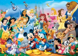 Educa drevené puzzle Disney – báječný svet, 100 dielikov
