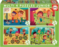 Educa detské puzzle Športové motívy 4v1