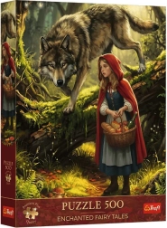 Puzzle Premium Plus 500 Červená čiapočka a vlk