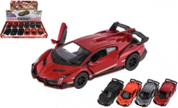 Model auta Lamborghini Veneno kov/plast 13 cm na natiahnutie