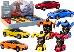 auto-robot 2v1 meniaci sa robot v 4 farbách