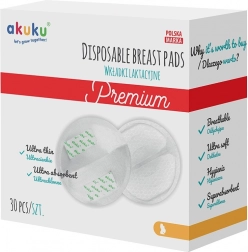 Ultrasavé laktačné prsné vložky Akuku 30 ks